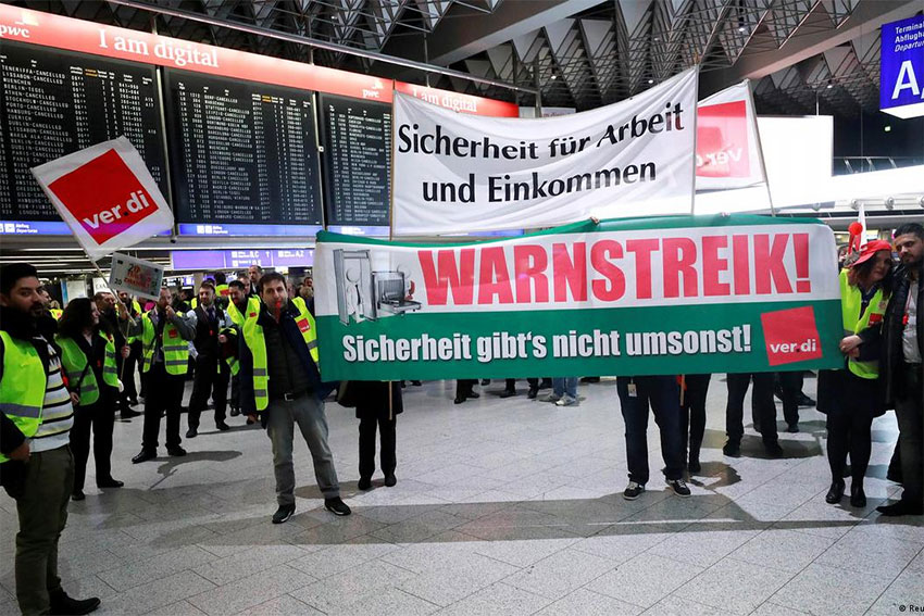 Serikat Pekerja Bandara Jerman Bersiap Gelar Aksi Mogok Kerja