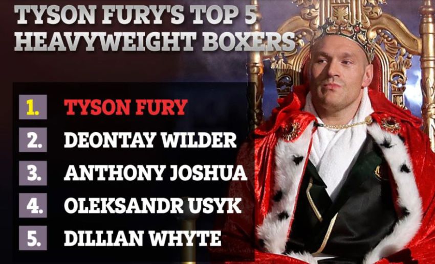 5 Petinju Kelas Berat versi Tyson Fury: Wilder di Atas Joshua