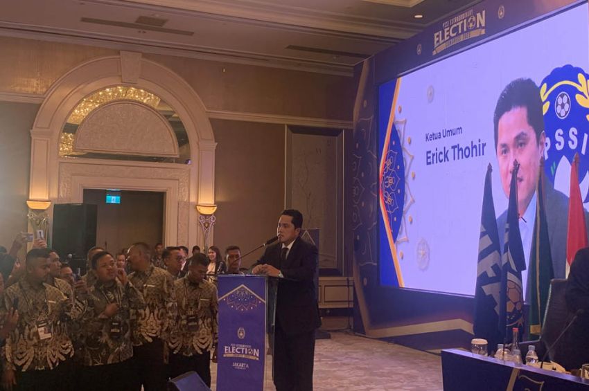 Pidato Perdana Ketum PSSI 2022-2027 Erick Thohir: Kita Belum Menang!