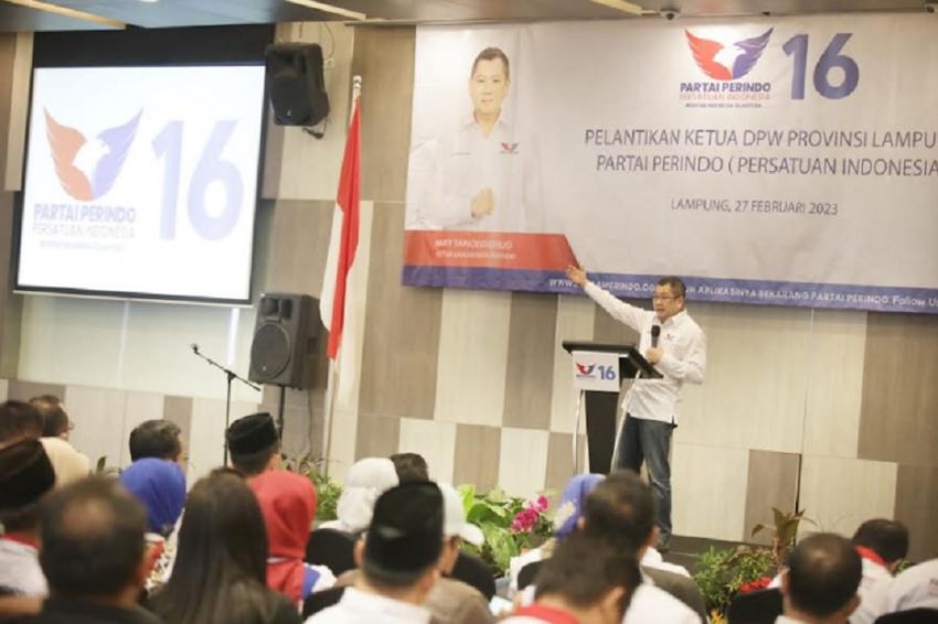 Lantik Ketua DPW Partai Perindo Lampung, HT: Saya Minta Semua All Out