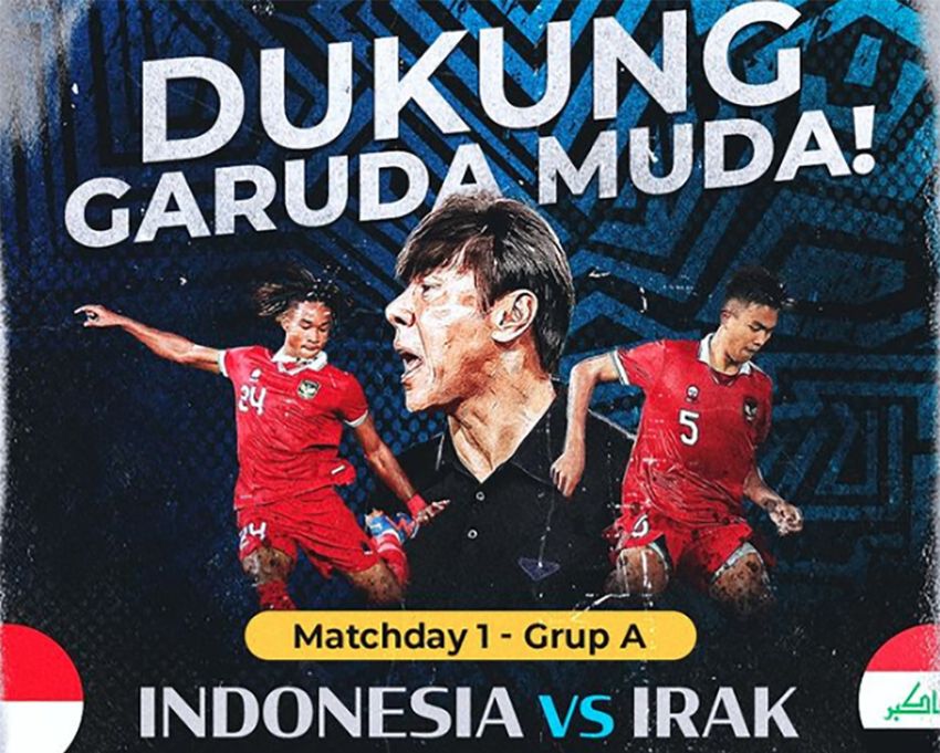 Ini Link Live Streaming Timnas Indonesia U20 vs Irak U20 di Piala