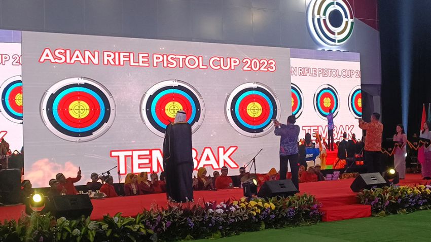 Kejuaraan Menembak Asian Rifle/Pistol Cup 2023 di Indonesia Resmi Dibuka