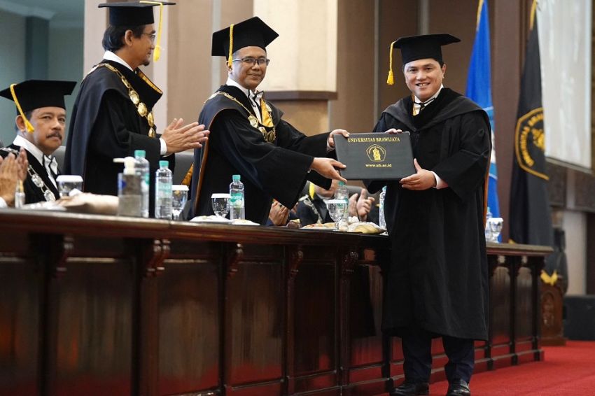 Gelar Doktor Kehormatan dari UB Jadi Penyemangat Menteri BUMN Teruskan Pengabdian ke Indonesia