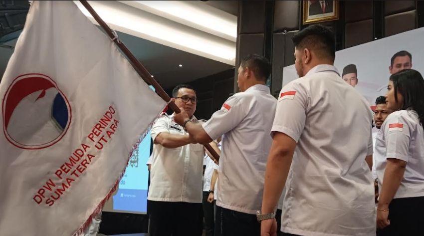 JTP Hutabarat Resmi Dilantik Jadi Ketua Pemuda Perindo Sumut