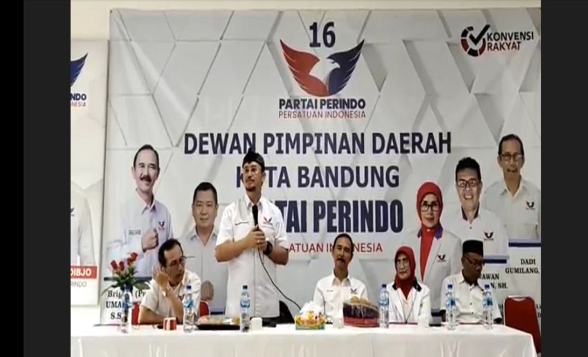 Matangkan Persiapan Pemilu 2024, Ferry Kurnia Hadiri Konsolidasi DPD Perindo Kota Bandung