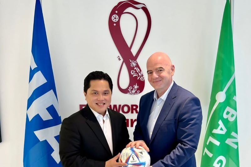 Erick Thohir Harap FIFA Terus Bantu Kemajuan Sepak Bola Indonesia