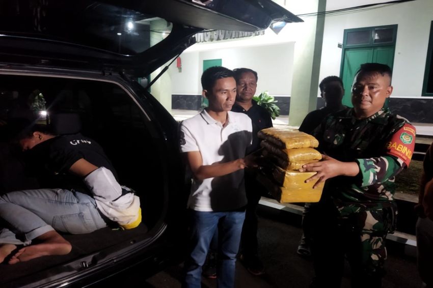 Prajurit TNI Tangkap Kurir Narkoba, Sita 3 Kg Ganja di Bogor