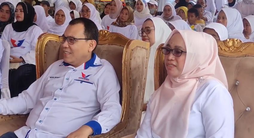 Ratu Siti Romlah, Bacaleg Perindo Resmikan Rumah Pemenangan Jelang Pileg 2024