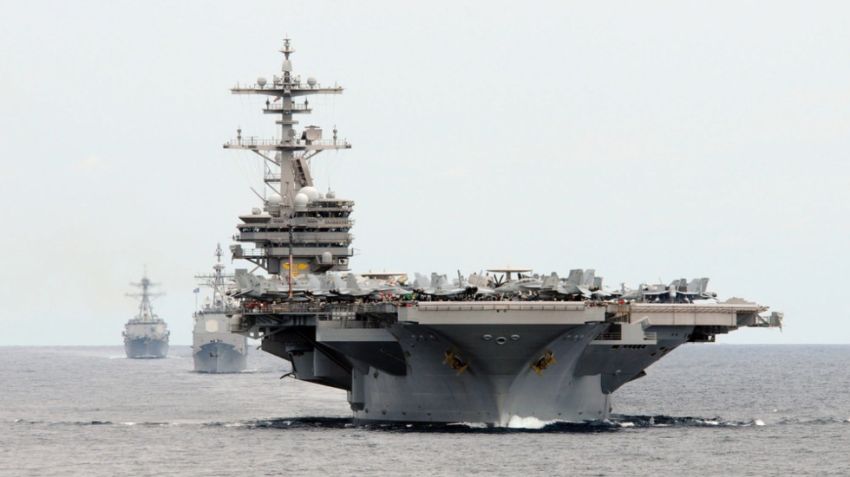 AS Pertahankan Kapal Induk di Mediterania untuk Opsi Militer Lebih Banyak