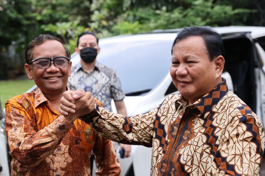 Bertemu Mahfud MD, Prabowo: Saya Undang Berkunjung ke Hambalang