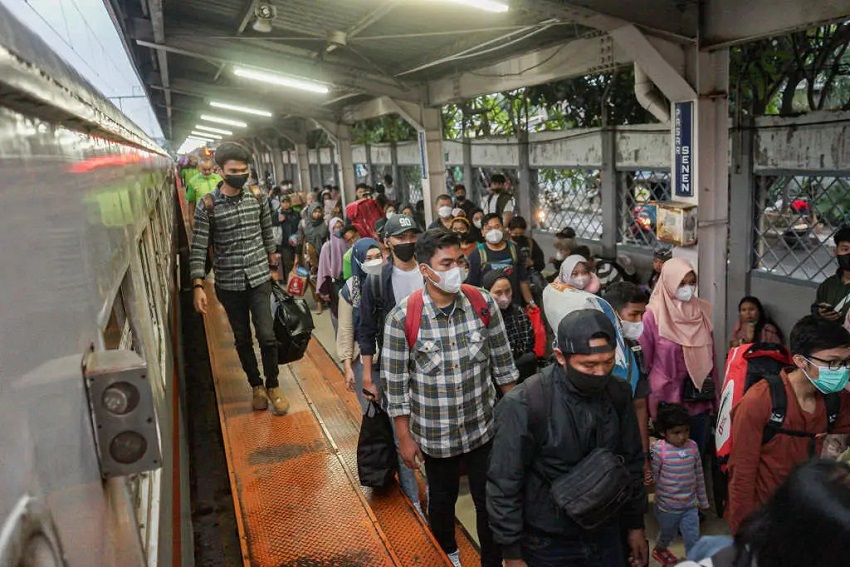 44.000 Pemudik Tiba di Jakarta Hari Ini Naik Kereta Api
