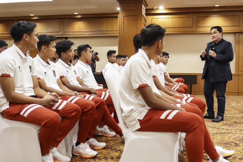 Erick Thohir Siap Dukung Langsung Timnas Indonesia U-22 di SEA Games 2023