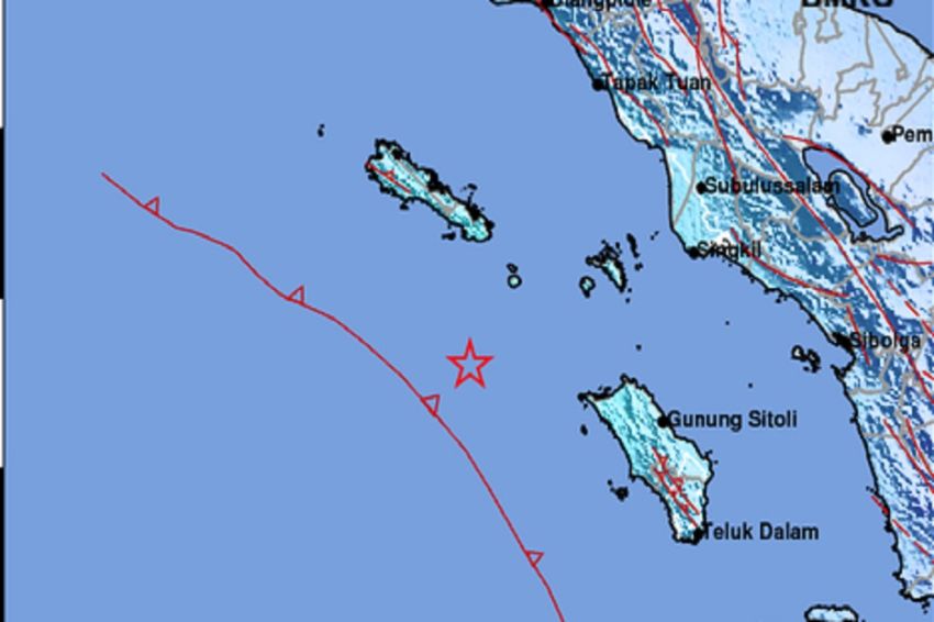 2 Gempa Bumi Guncang Gunung Sitoli dan Nias