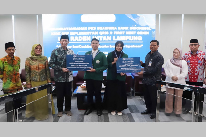 Sisihkan 35.000 Kandidat, 50 Mahasiswa UIN Raden Intan Lampung Raih Beasiswa dari BI