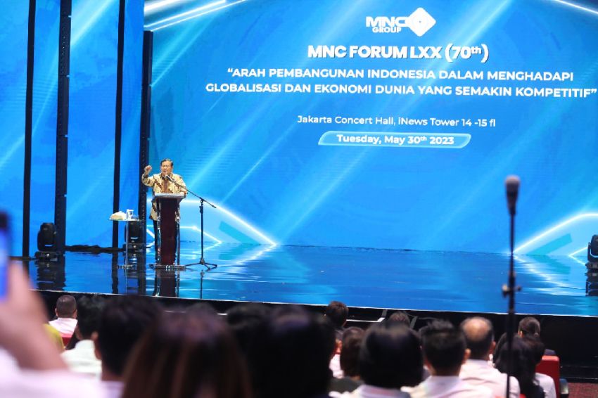 Canda Prabowo di MNC Forum: Kalau Berharap Dukungan, Boleh Dong?