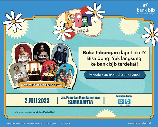 Menabung di bank bjb Bisa Nonton Konser Sobat Festival 2023