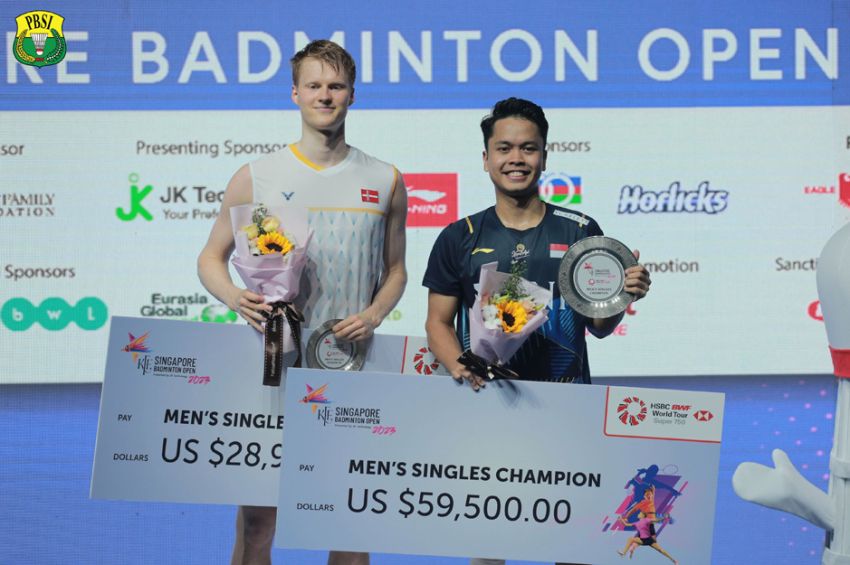Anthony Ginting Pertahankan Gelar Juara Singapore Open 2023