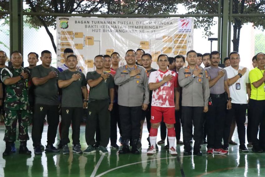 Polresta Bandara Soetta Meriahkan HUT Bhayangkara ke-77 dengan Turnamen Olahraga