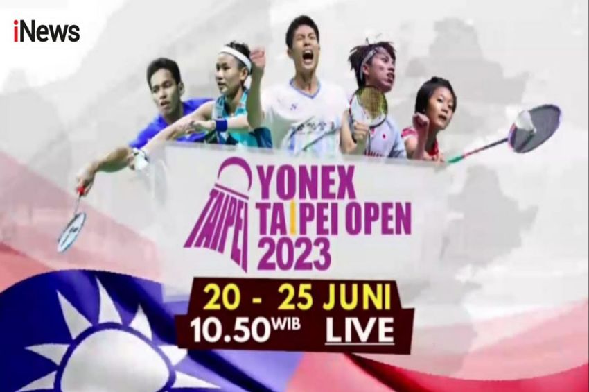 LIVE di iNews Taipei Open 2023: Jagoan Bulu Tangkis Indonesia Siap Bawa Pulang Gelar Juara