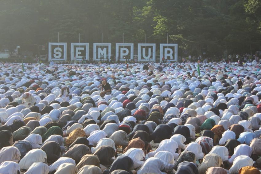 20.000 Jemaah Gelar Salat Iduladha di Lapangan Sempur Bogor