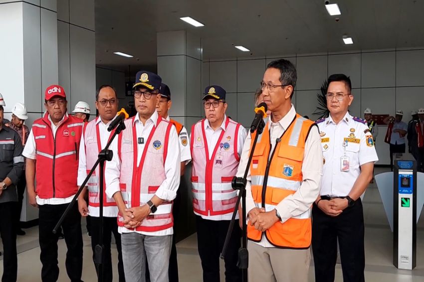 Jajal LRT Bareng Menhub, Heru Budi Yakin Macet di Jakarta Berkurang