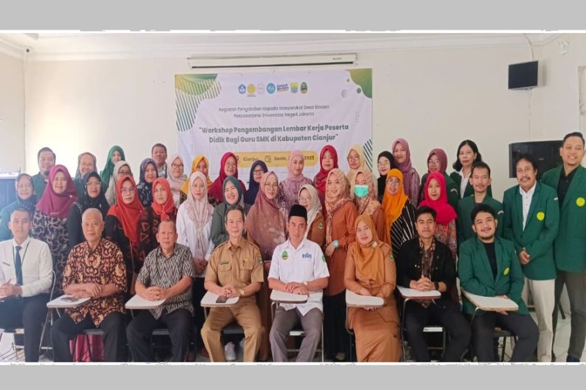 Prodi Doktor Teknologi Pendidikan UNJ Gelar Workshop LKPD bagi Guru SMK di Cianjur