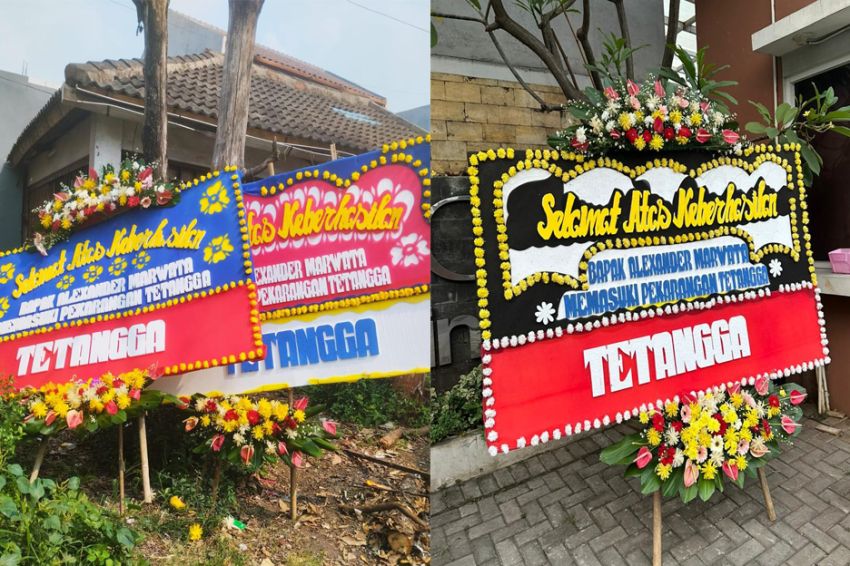 Wakil Ketua KPK Alexander Marwata Dikirimi Karangan Bunga 'Selamat Memasuki Pekarangan Tetangga'
