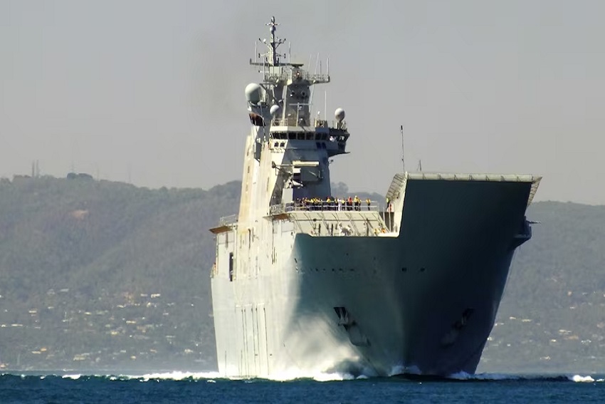 Laut China Selatan Memanas, Australia Kirim Kapal Perang Terbesarnya
