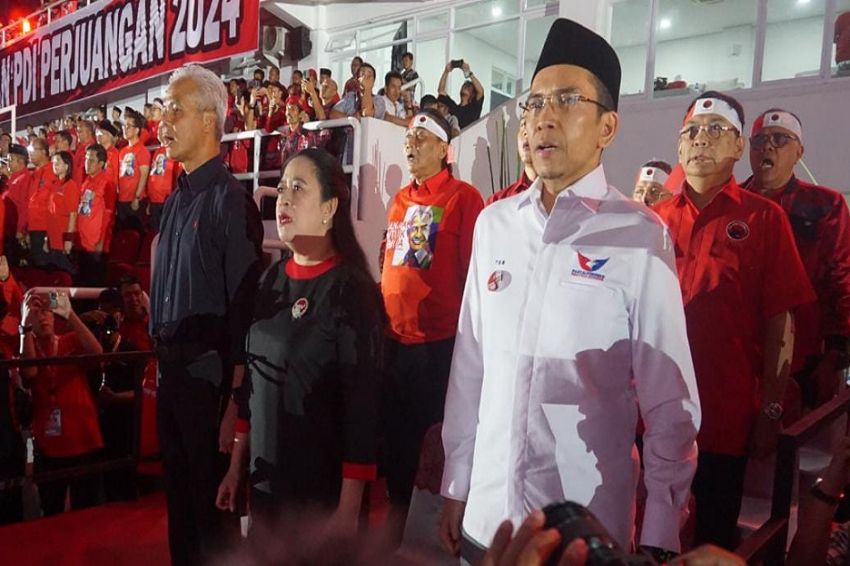 Partai Perindo Hadiri Konsolidasi PDIP di Jateng, Ganjar: Terima Kasih Pak TGB