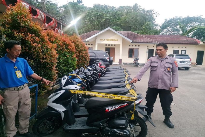 Polisi Temukan 10 Motor Diduga Hasil Curian di Bogor