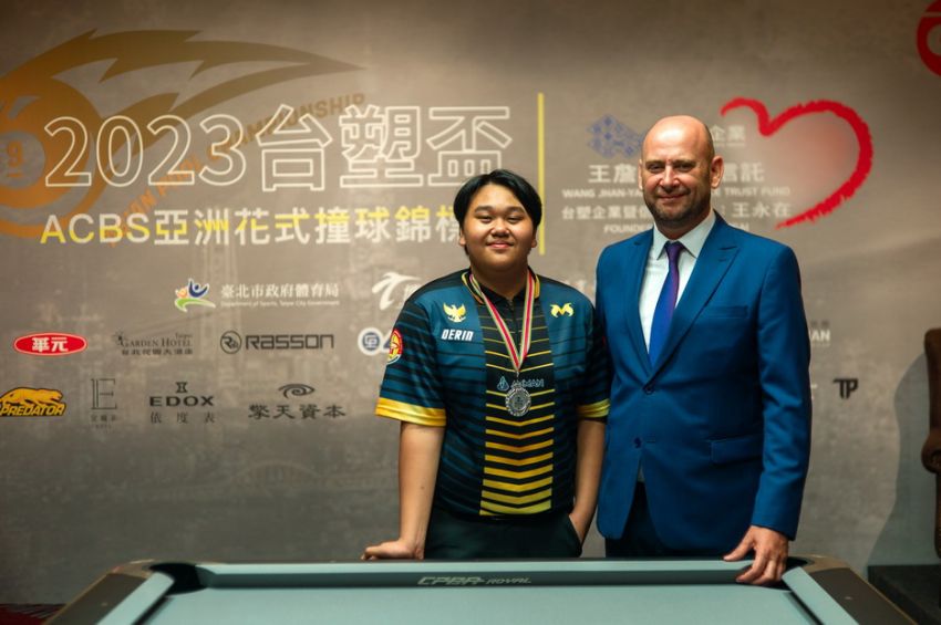 Derin Asaku Sitorus Raih Runner-up di 2023 Formosa Cup ACBS Asian Pool Championships