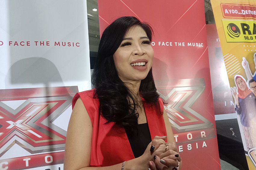 Ruth Sihotang Semangati Peserta Audisi X Factor Indonesia 2023 di Bandung