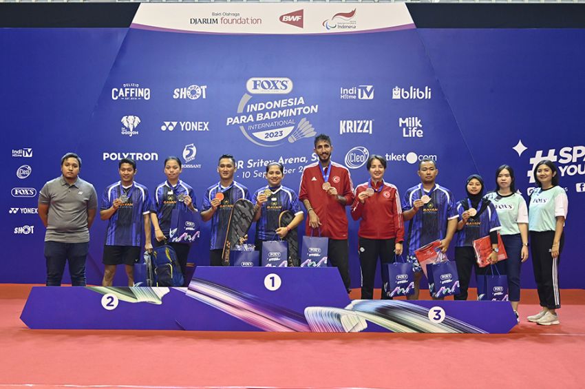 Indonesia Pertahankan Gelar Juara Umum di FOX'S Para Badminton International 2023