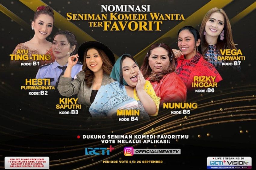 Daftar Nominasi Anugerah Komedi Indonesia 2023, dari Komedian Terpilih hingga Terfavorit