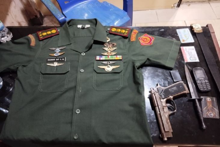 Korem 162 Ringkus Letkol TNI Gadungan di Lombok, 2 Senjata Api Diamankan