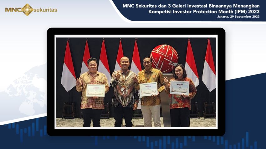 MNC Sekuritas dan Galeri Investasi Binaan Borong Juara Investor Protection Month 2023