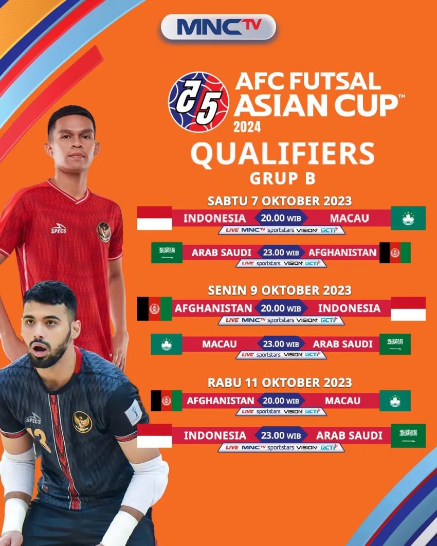 First Match of AFC Futsal Asian Cup 2024 Qualification, Indonesian