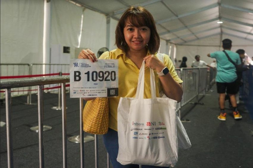 Jakarta Marathon 2023: While taking the race pack, runners are provided ...
