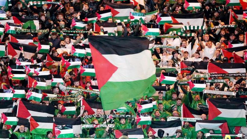 Fans Bentangkan Bendera Palestina, Celtic FC Terancam Didenda UEFA