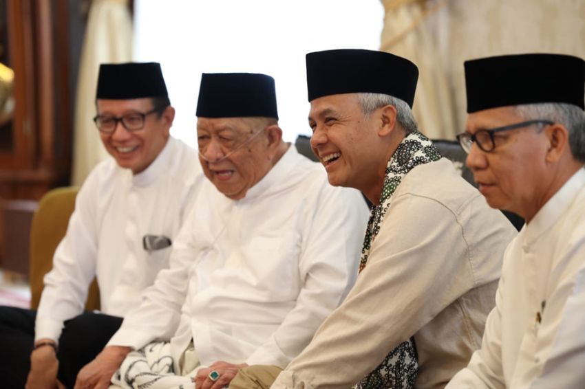 Silaturahmi dengan Haji Halim di Palembang, Ganjar Bahas Hak Tanah Rakyat