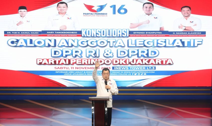 HT Pimpin Konsolidasi Caleg DPR RI dan DPRD Partai Perindo DKI Jakarta