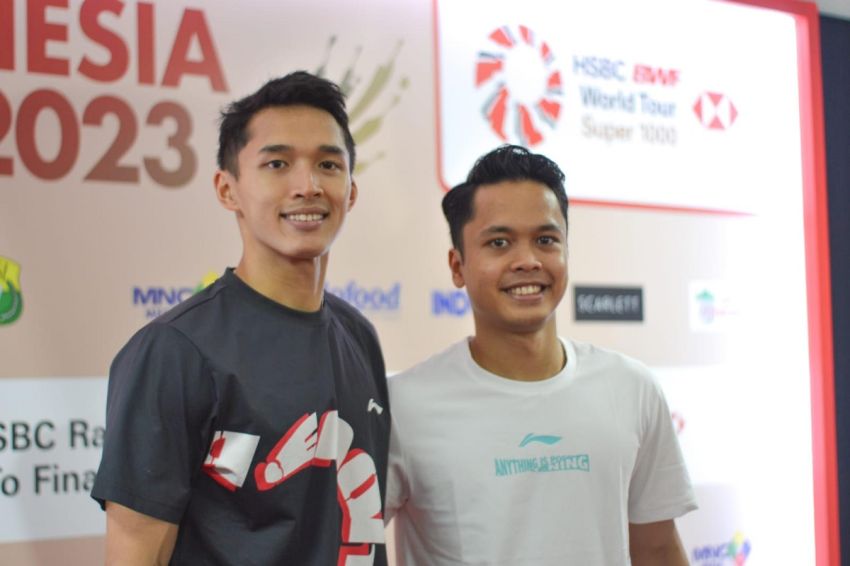Latihan Jonatan Christie dan Anthony Ginting Digenjot Jelang BWF World Tour Finals 2023