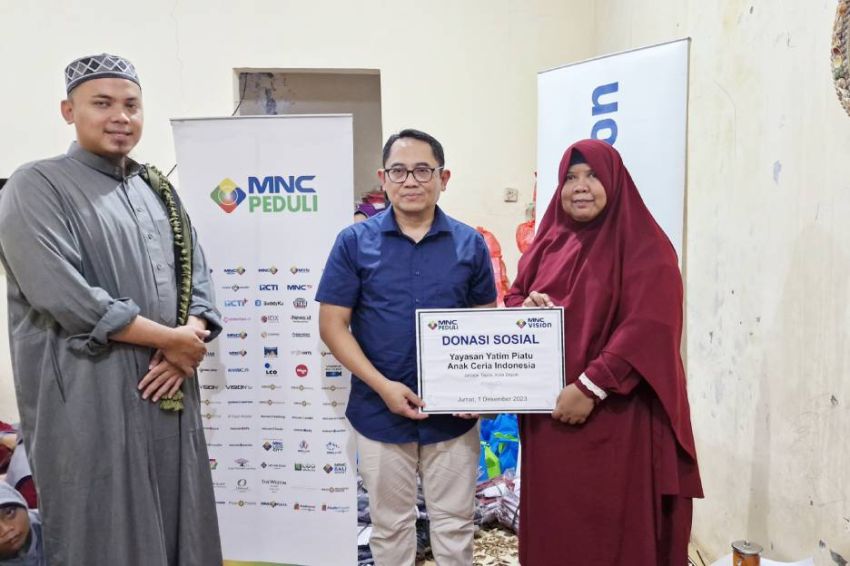 MNC Vision dan MNC Peduli Salurkan Donasi kepada Yayasan Yatim Piatu Anak Ceria Indonesia