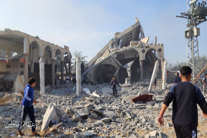 Jet Tempur Israel Mengebom Masjid Halima di Gaza, Meratakannya dengan Tanah