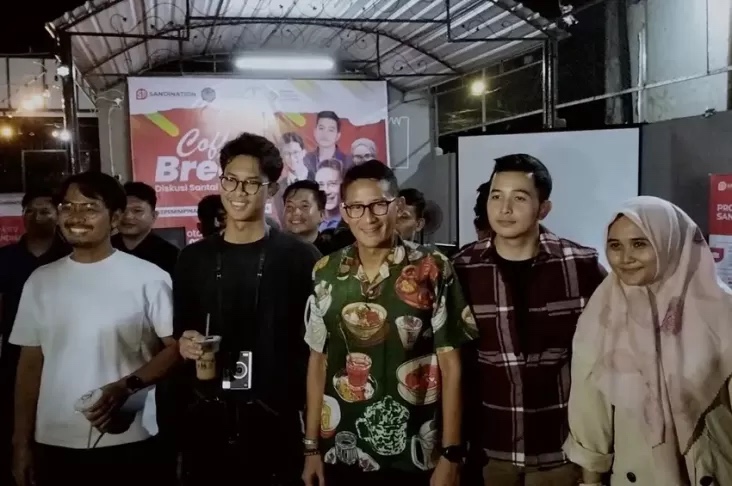 Bersama Sandiaga Uno, Alam Ganjar Beri Tips ke Pelaku UMKM Makassar