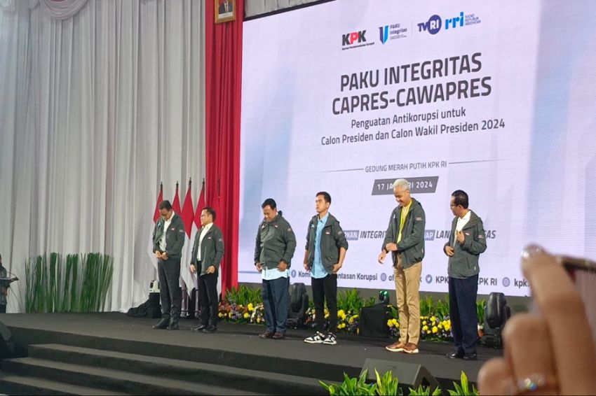Di Paku Integritas, Prabowo Dukung Semua Upaya KPK Dalam Berantas Korupsi