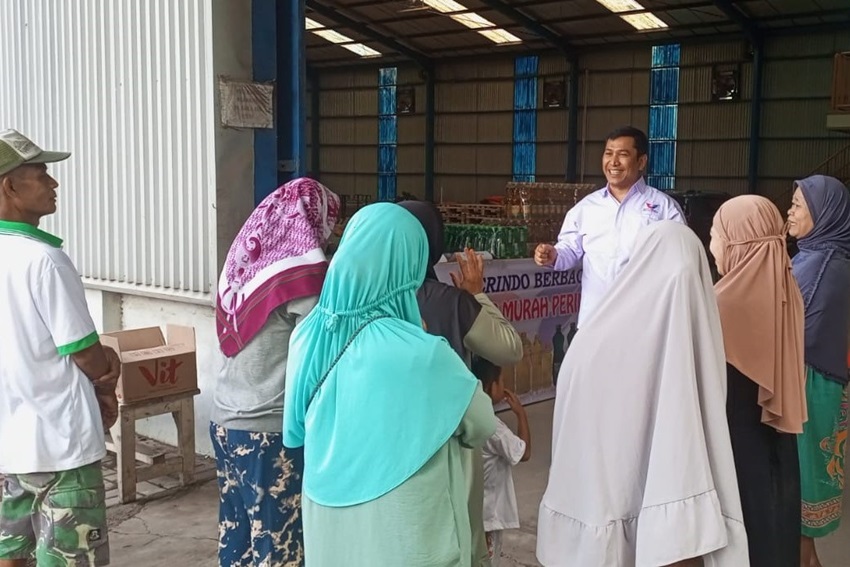 Caleg Partai Perindo Gelar Bazar di Bekasi, Tokoh Masyarakat: Sangat Bermanfaat