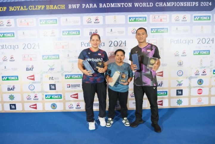 3 Bintang Para-Bulutangkis Indonesia Sabet Gelar Pemain Terbaik BWF 2023