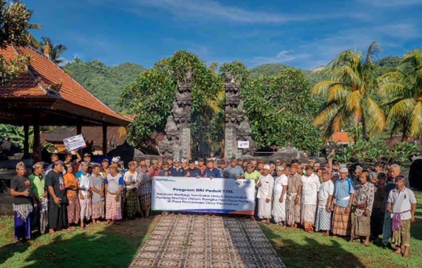 Hari Raya Nyepi 2024, BRI Peduli Salurkan Bantuan Sembako di Desa Adat Pesedahan Bali