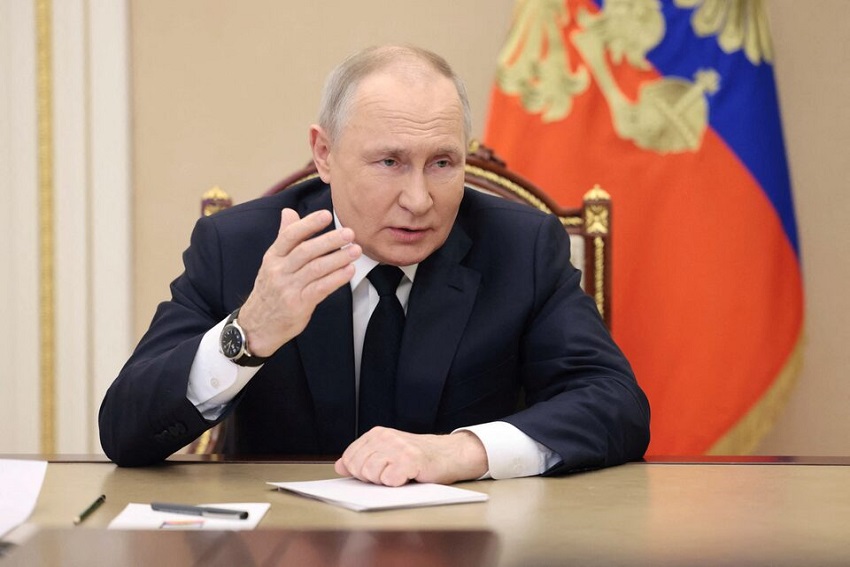 Para Teroris Bantai 115 Orang di Gedung Konser Moskow, Ini Respons Putin